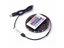Fita Led, 3 M, Rgb, Comando Remoto, Usb, Resistente À Água, Para Decoração De Móveis, Televisão, Prateleiras E Ambientes Internos