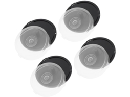 Conjunto De 4 Caixas Para Armazenamento De Dvds Em Pp, Com Capacidade Para Até 10 Discos.