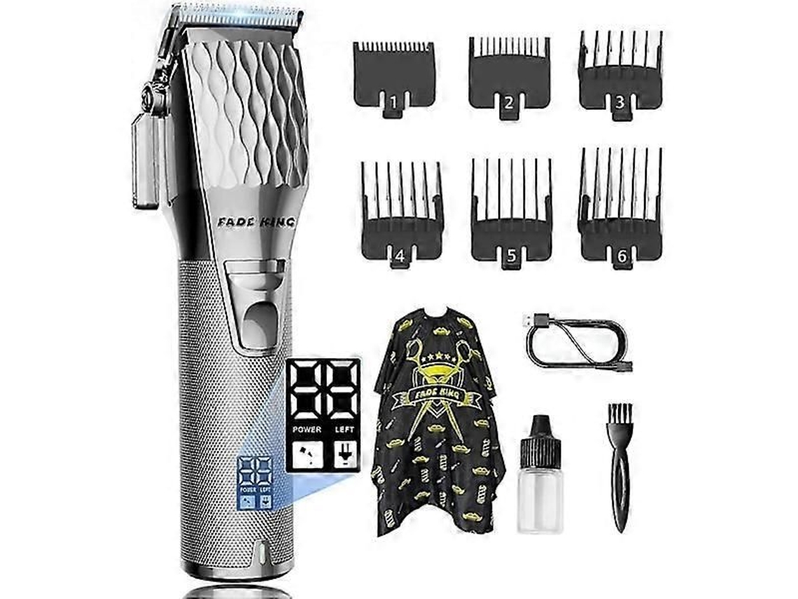 Máquina De Cortar Cabelo Profissional Sem Fio Para Homens, Aparador De Barba Elétrico, Máquina De Cortar Cabelo Recarregável Com Visor, 2500mah