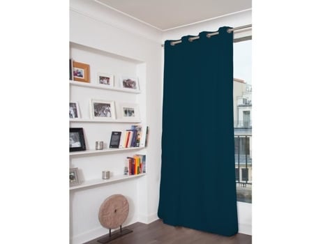 Cortinado Moondream Acústico Thermal Blackout Gasolina Tecido Azul (260 Cm)