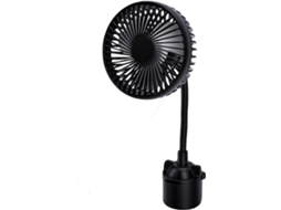 Ventilador Usb Para Carro Sxhlseller Com Suporte Copo, Ventilador De Resfriamento Com Pescoço Ganso E Motor Sem Escova 3 Velocidades