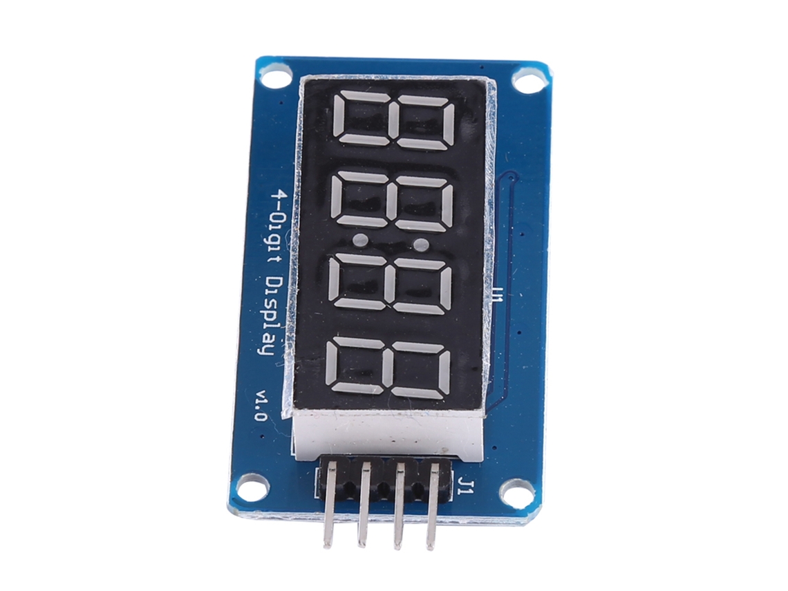 Módulo Led Display Digital 4 Dígitos Brilho Ajustável