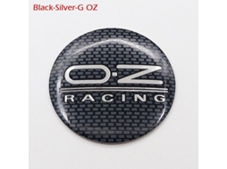 4pcs Tampas Centrais De Roda Logo O.z Oz Racing 56mm 60mm 65mm 68mm Abs+alumínio Acessórios Carro Tapa Plateada De 56 Mm Black-silver-g Oz