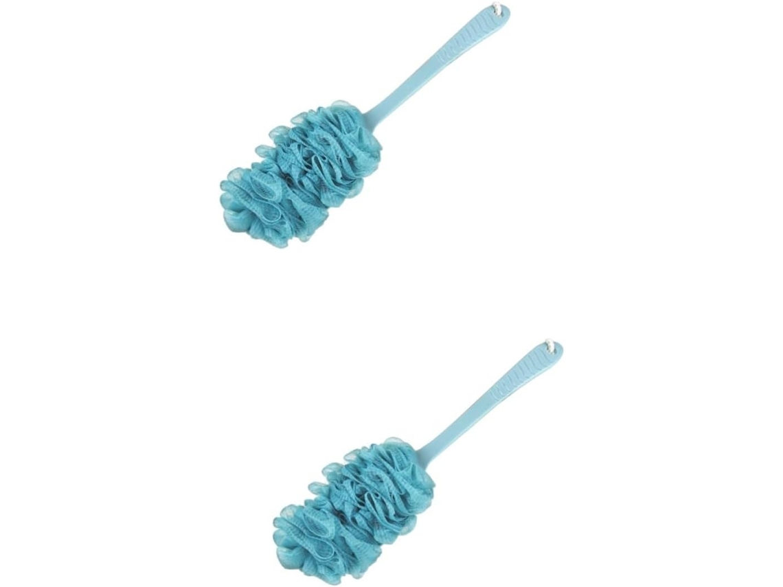 Lurelia Kit De 2 Escovas Esponja De Banho De Cuidado Corporal, Cabo Longo, Antiderrapante E Portátil