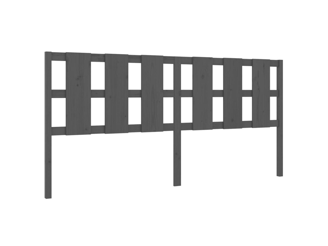 Cabeceira de Cama MAISON EXCLUSIVE em Pinho Maciço Cinzento (125,5x4x100 cm)