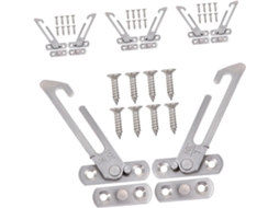 Conjunto Com 4 Batentes Para Janelas Basculantes E Giratórias, Travas De Segurança Para Janelas Correr, Trava De