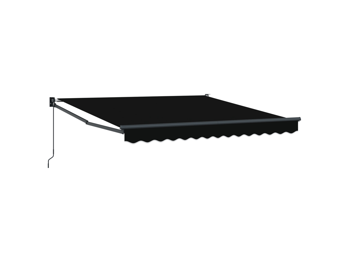 Conjunto 1 Toldo Externo Vidaxl Preto Poliéster (350 X 250 Cm)