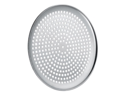 Forma De Pizza Perfurada Antiaderente Redonda De Aço De 25 Cm Para Assar Pizzas Crocantes E Uniformes. Pode Ser Lavada Na Lava-louças.