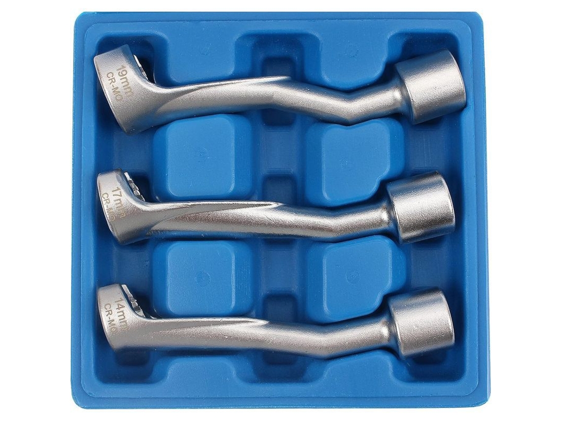 Kit de chaves especiais para linhas de injeção diesel, 1/2 polegadas, com chaves de cano, hexágono | S/MARCA