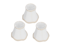 2026 3 Peças Lâmpada Tela Parasol E14 Clip Parede Candelabro Lâmpada Interior Decoração Branca