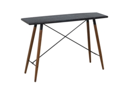 Consola Preto Natural Madeira Ferro Madeira Mdf 120 X 38 X 81 Cm
