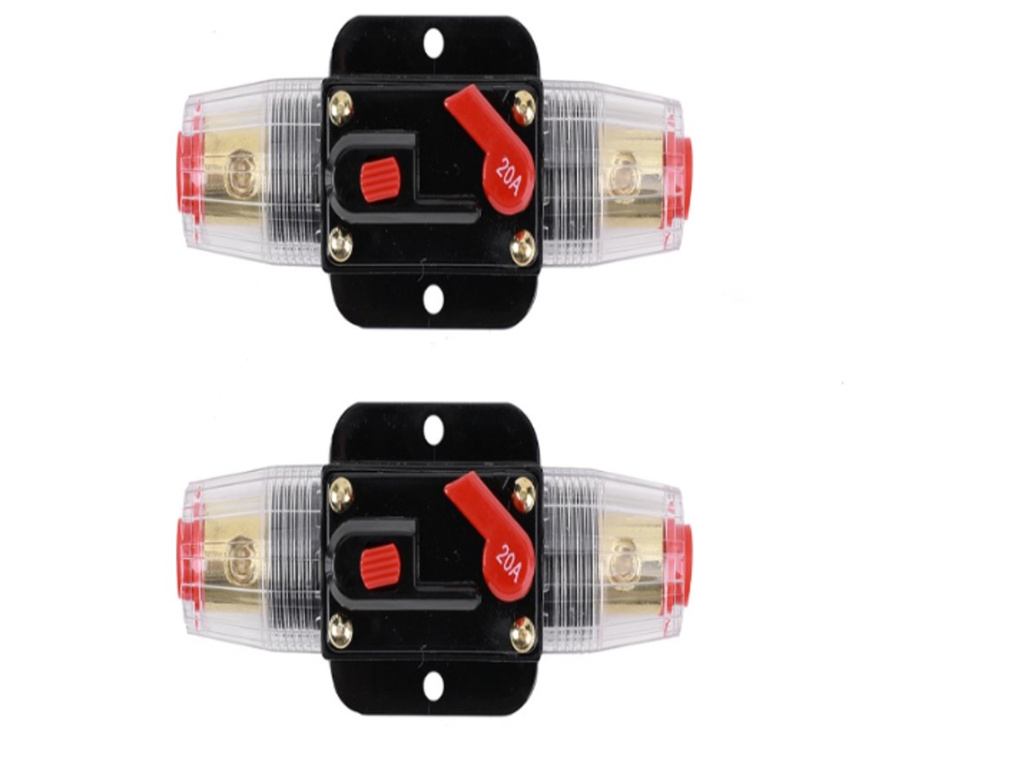 KOFIHETY Disjuntor Para Sistemas Elétricos Automotivos, Porta Fusível Em Linha Com Rearme Manual E Design À Prova Dágua, Proteção Contra Sobrecarga Para Siste