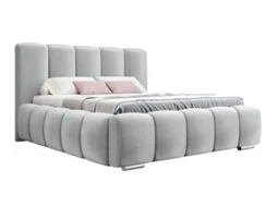 Cama Estofada c/arrumação AMBIHOME GORDON (Cinza - 160x200 cm)