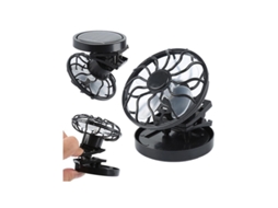1 Unidade de Ventilador Solar Portátil de Encaixe para Uso Externo, Mini Ventilador Portátil, Ferramenta para Uso Externo, Preto BRILVIBERA