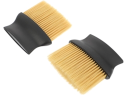 Conjunto De 2 Escovas Cabeleireiro Homoyoyo Para Cabelos Danificados, Ferramenta De Limpeza Salão, Escova Para Pó