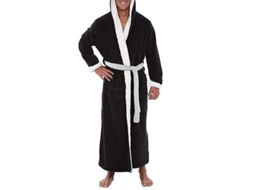 2026 bata de Banho com Capuz para Homem Suave Albornoz Noturno de Poliéster