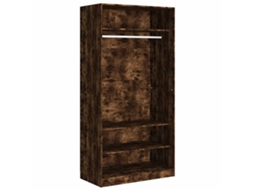 Roupeiro MAISON EXCLUSIVE Derivados de Madeira Carvalho Fumado (100x50x200 cm)