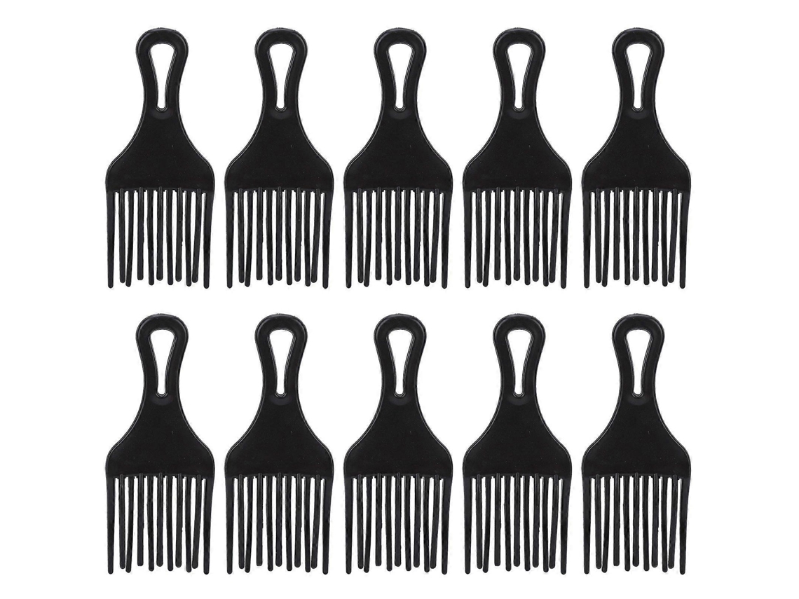Pacote Com 10 Pentes De Corte Elysve Em Plástico Com Cerdas Macias Para Corte E Acabamento De Cabelo