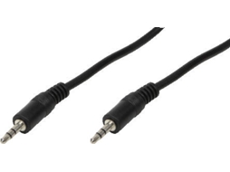Cabo de Áudio LOGILINK (2 m - Jack 3.5mm - Preto)
