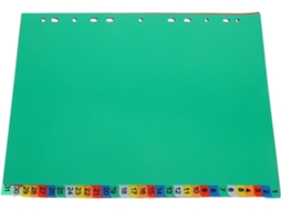 Conjunto De 62 Divisórias Plásticas Coloridas Fichário, Ideais Planejamento E Escritório Divisórias Com Abas