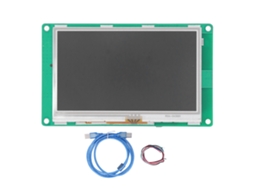Módulo Tela Tática 4.3'' Tft Lcd Porta Serial Rs232 Rs485 para Controle