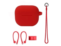 Conjunto de Capas de Silicone para Fones de Ouvido Bluetooth Airpods 3, Cor: Vermelho. GIECY