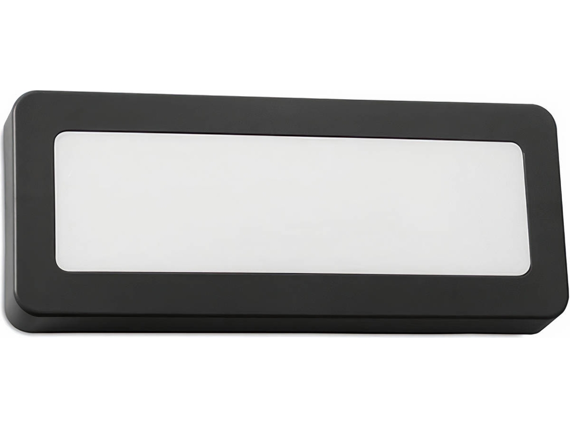 Forlight Grove - Aplique 86x10x210mm, Policarbonato, Cor Preto, Led, Máx 3.4w, Ip65