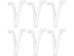 6pcs Piscina Suprimentos Borboleta V Clipe Para Piscina Spa Escova Folha Ancinho Folha Skimmer Aspirador Cabeça Para Limpeza De Piscina