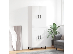 Vidaxl Armário Alto 69,5x34x180 Cm Derivados De Madeira Branco