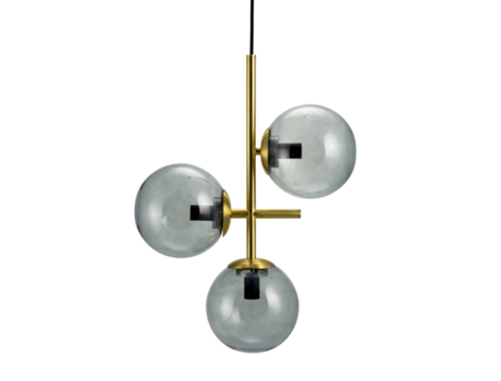 Candeeiro de latão DYBERG LARSEN 33x33x60