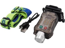 Luz De Capacete Recarregável Via Usb, Led Com 13 Modos Para