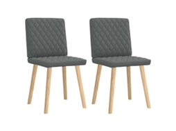 Dining Chair, Dining Chairs Vidaxl Cinzeto Tecido (n/a)