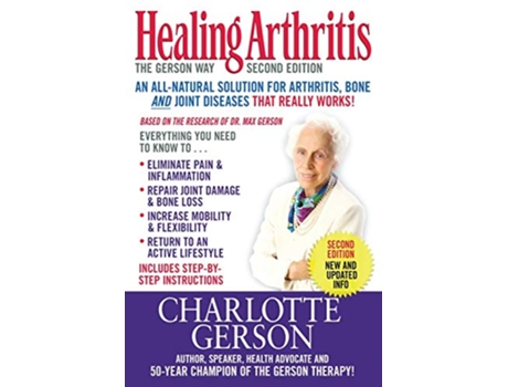 Livro Healing Arthritis The Gerson Way de Charlotte Gerson (Inglês)