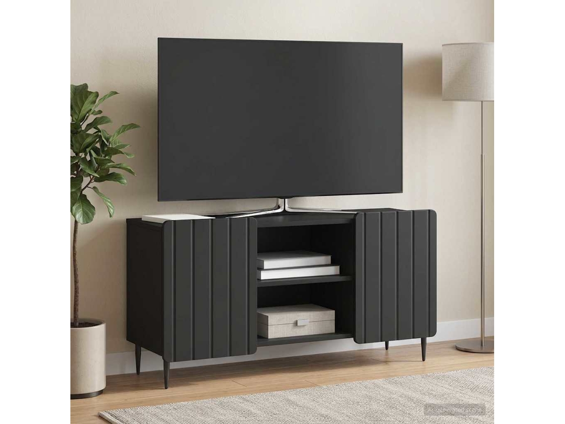 Vidaxl Gabinete para Tv Preto 102 X 34,5 X 52 Cm Derivados de Madeira