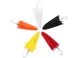 Conjunto De 5 Mini Guarda-chuvas Decorativos Coloridos Para Adereços Fotográficos De Casa De Bonecas.