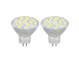 2026 2 Peças Lâmpada Led Mr11 12v 3w Base Cerâmica Luz Quente 3000k Protege a Visão Sem Ultravioleta para Quarto Sala de Estar