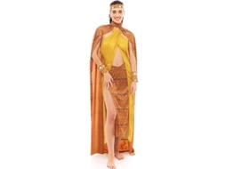 Fato de Mulher PARTILANDIA Tribal Africana Amarela e Castanha (Tam.: S)