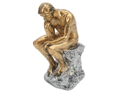 Estátua De Pensador De Estilo Retrô, Linhas Enérgicas, Estável, Antiderrapante, De Resina Durável, Para Casa, Escritório E Quarto.