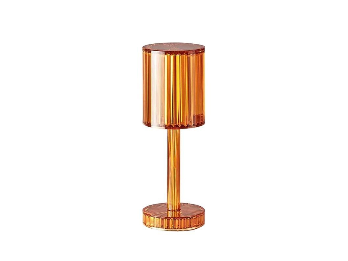 Lâmpada De Mesa De Cristal Sem Fio Com Controle Táctil Porta Usb 3 Modos Reguláveis De Luz