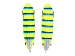 Fishing Soft Bait (bionic Fish Lure, Worm-shaped Design) Worm-shaped Silicone Bionic Bait Black Stripes Green