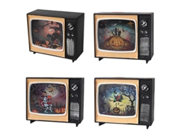 4 Unidades de Luzes de Tv para Decorações de Halloween ALLINLESS