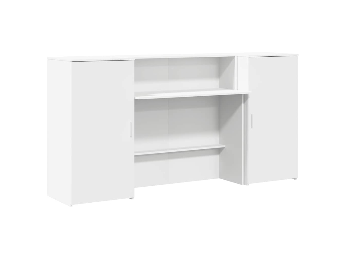 Reception Desk, Reception Desks Vidaxl Branco Madeira Processada (200 X 50 X 103.5 Cm)