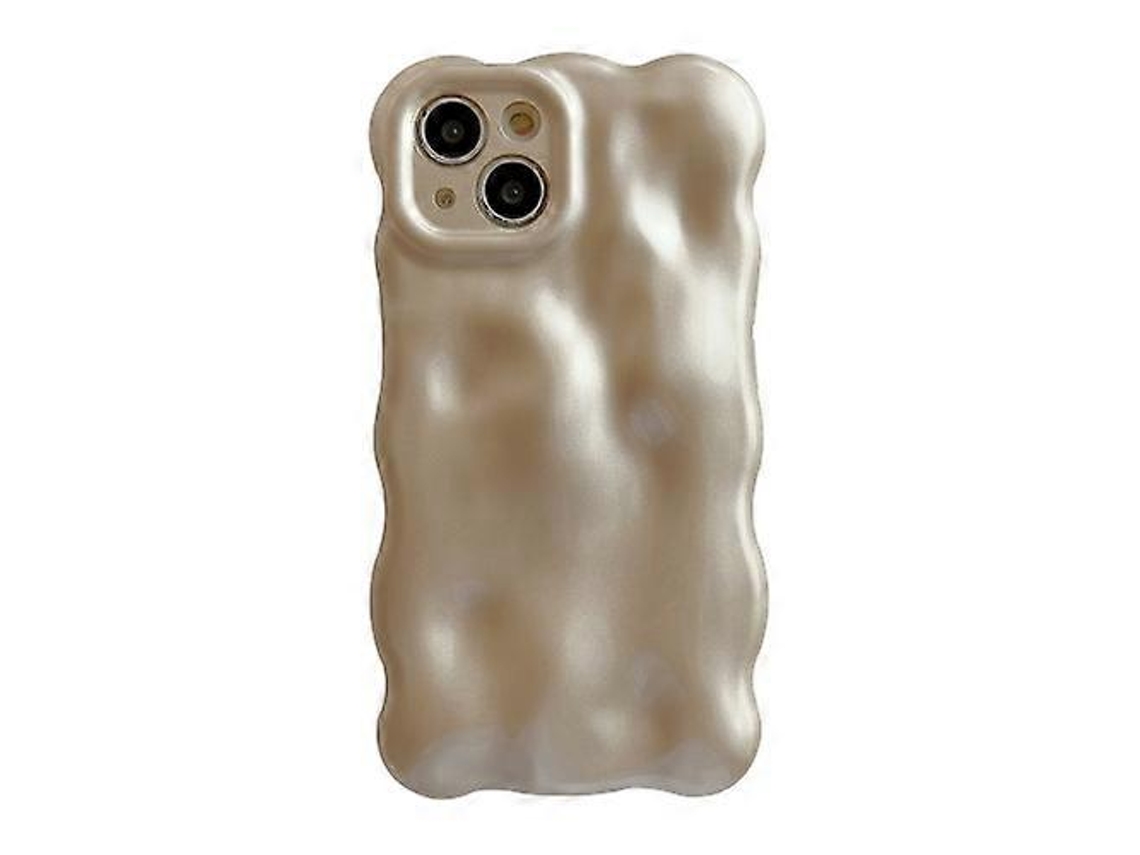 Capa De Celular Tpu Com Bolhas Onduladas Para Iphone 15