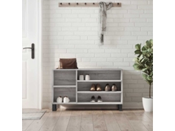 Vidaxl Sapateira 102x36x60 Cm Derivados De Madeira Cinzento Sonoma