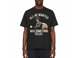 Rockinstone Rambo Movie Something To Eat Black Adult T-shirt Size:xl