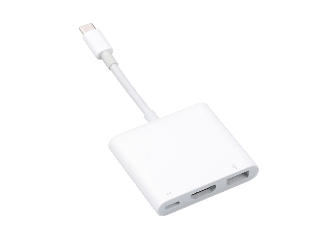 (branco) Adaptador Conversor De Hub Usb Tipo-c Para Hdmi 4k