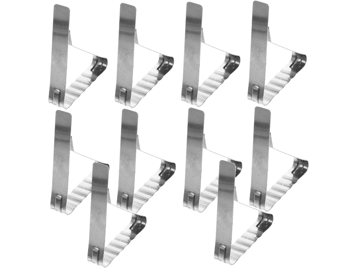 Conjunto De 10 Prendedores Toalha Mesa Em Aço Inoxidável Para Uso Interno E Externo, Ideais Mesas Piquenique. Vayotoy