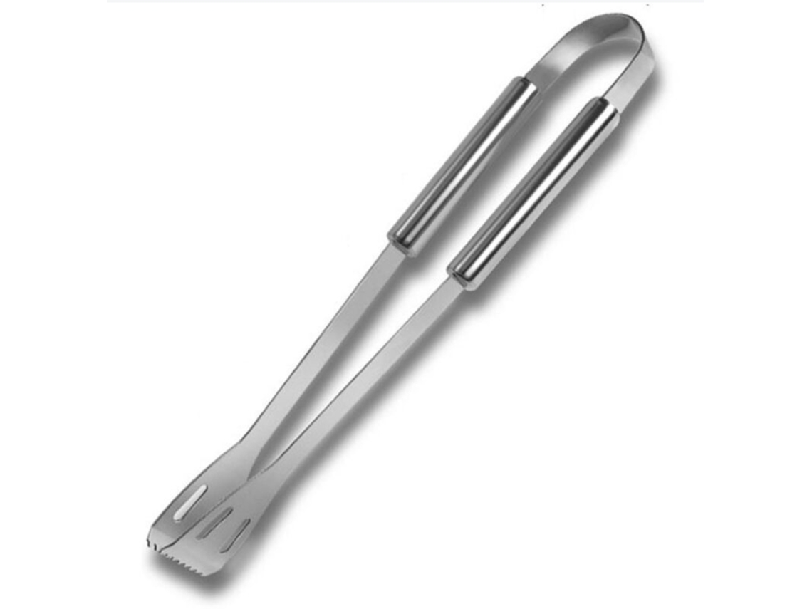 Pinça Para Grelhar Em Aço Inoxidável (35 Cm), Pinça Para Cozinhar Carne, Utensílio Reutilizável Para Aquecer E Grelhar.