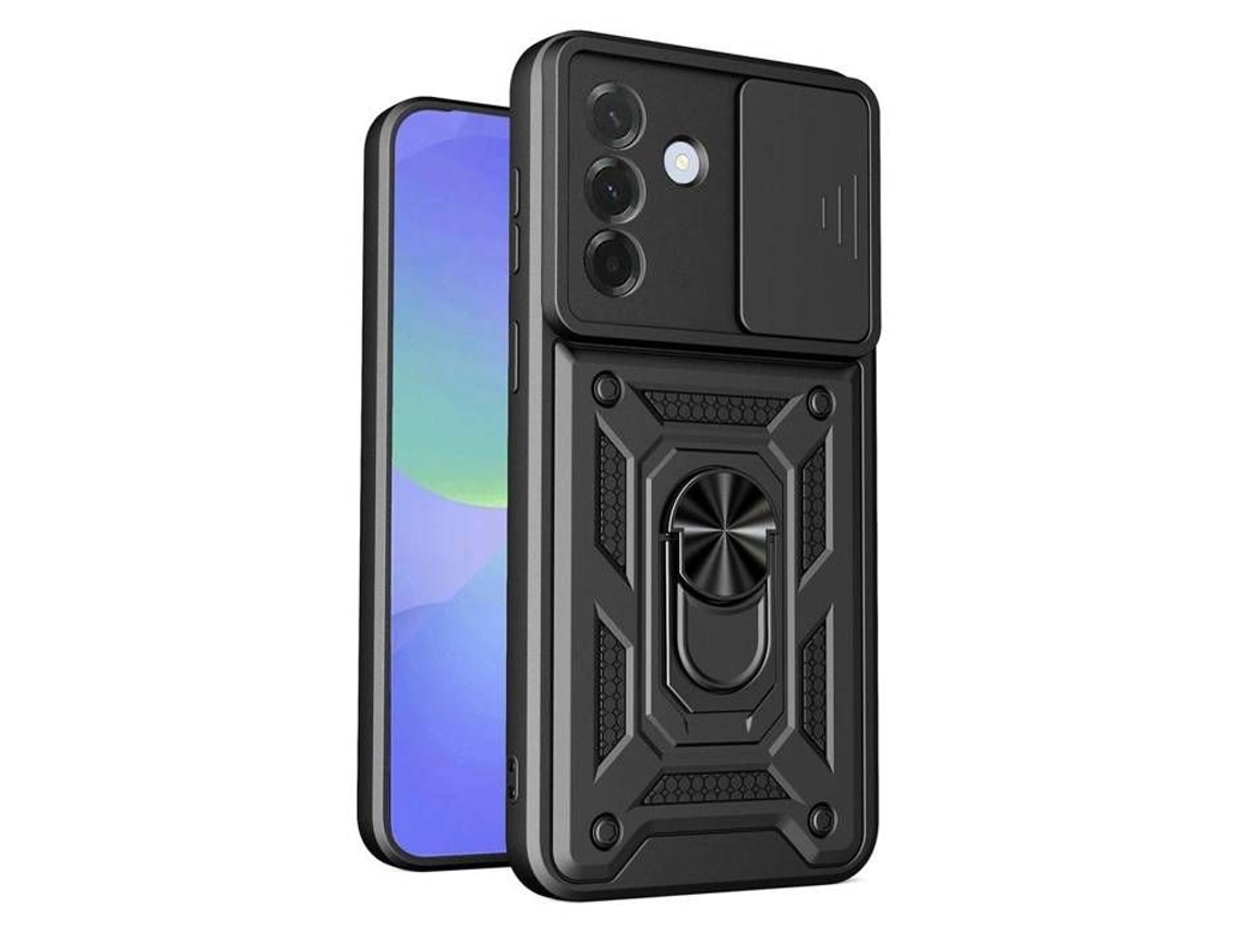 Capa Para Samsung Galaxy A27 5g - Case Rígido Anti Choque Película De Tela - Preto