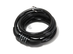 Cadeado De Cabo Antifurto Com Combinação Espiral Para Bicicleta, Mtb E Motocicleta Cinza Aquaforge